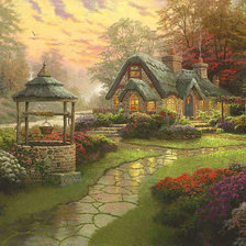 Схема вышивки «райский уголок»