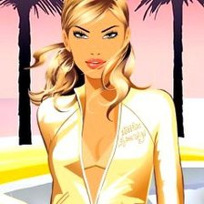 Схема вышивки «девушка»