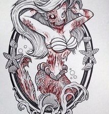 Схема вышивки «русалочка»