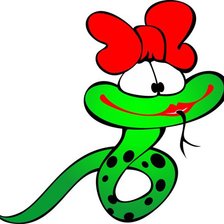 Схема вышивки «змейка 1»