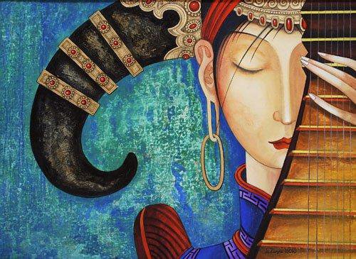 дама с мандалиной - оригинал