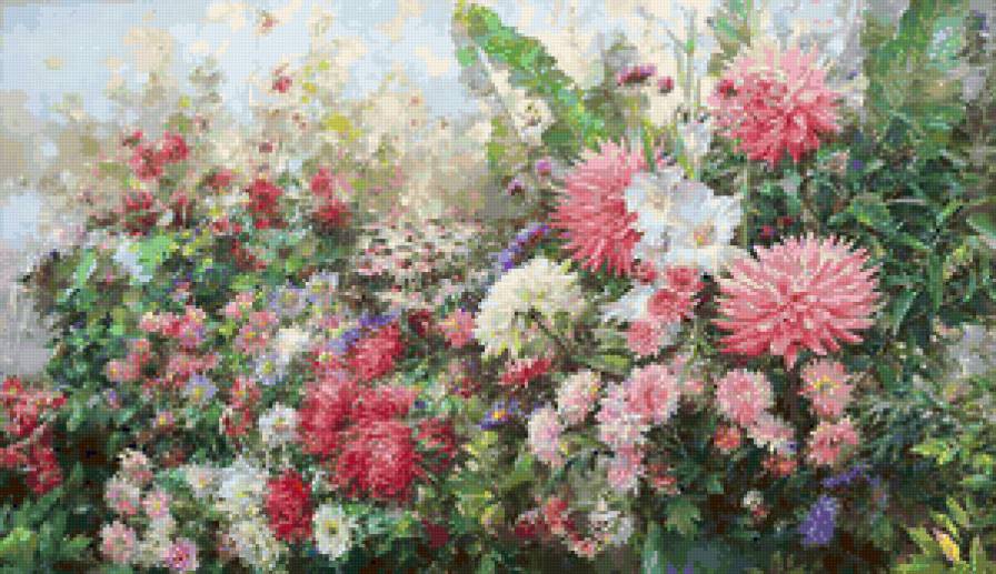 георгины - георгины, цветы, лето - предпросмотр