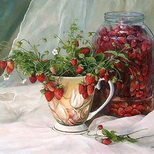 Схема вышивки «земляника»