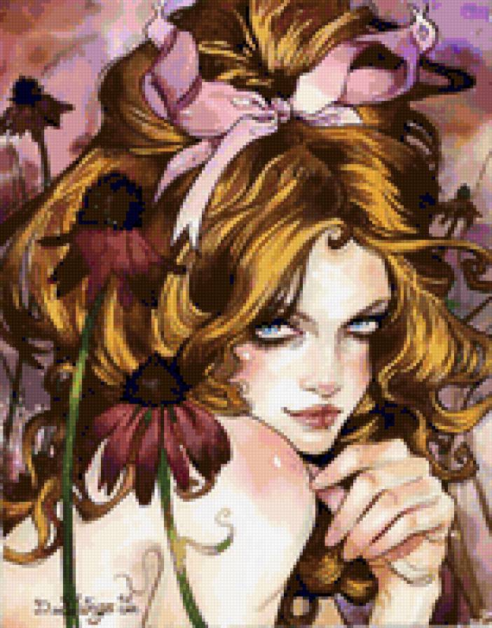 дама цвет - предпросмотр