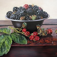 Схема вышивки «ежевика»