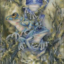 Схема вышивки «Серия "Лягушки" 12»