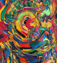 Схема вышивки «триптих движение вселенной л.ч»