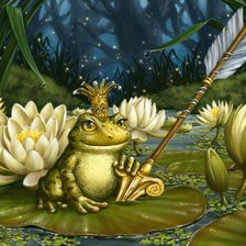 Схема вышивки «Серия "Лягушки" 15»