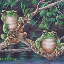 Схема вышивки «Серия "Лягушки" 19»