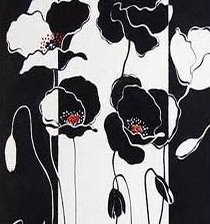 Схема вышивки «триптих контраст ц.ч.»