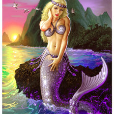 Схема вышивки «русалка»