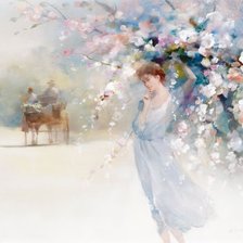 Схема вышивки «весна»