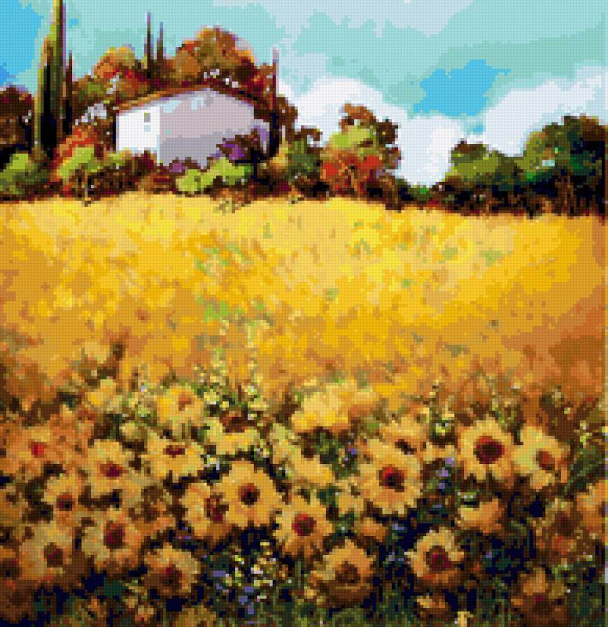 деревенский пейзаж - предпросмотр