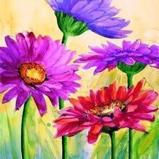 Схема вышивки «акварель»