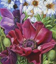 Схема вышивки «триптих маки 2»