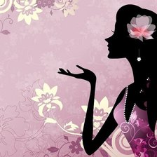 Схема вышивки «девушка»