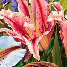 Схема вышивки «триптих лилии 2»