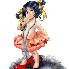 Схема вышивки «Маленькая модница»