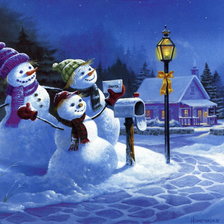 Схема вышивки «Зима»