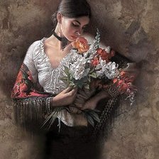 Схема вышивки «Красота женщины»