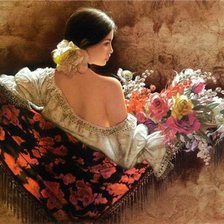 Схема вышивки «Красота женщины»