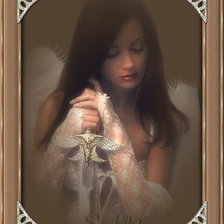 Схема вышивки «Портрет девушки»