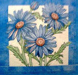 Схема вышивки «Салфетка - ромашка»