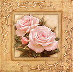 Схема вышивки «подушка роза»