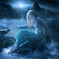 Схема вышивки «девушка у воды»