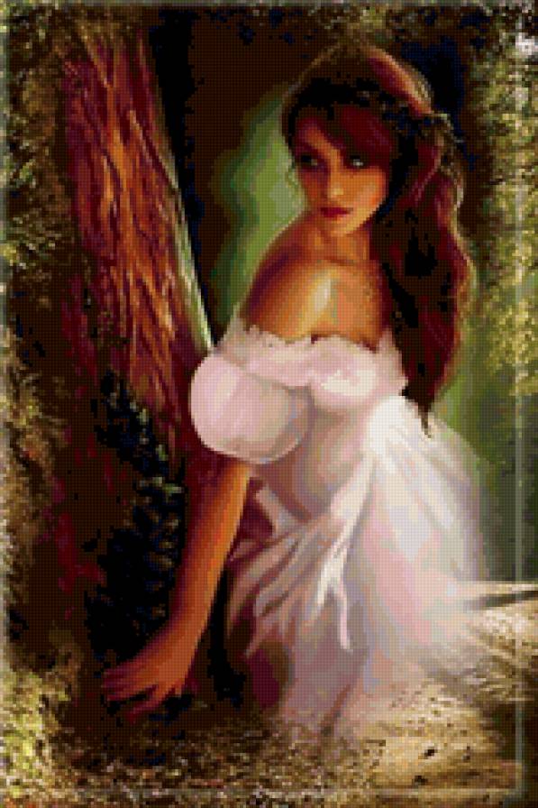 в лесу - природа, лес, девушка - предпросмотр