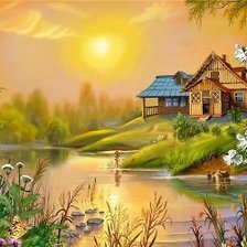 Схема вышивки «*Домик*»