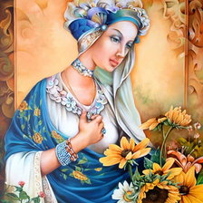 Схема вышивки «женский образ»