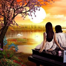 Схема вышивки «Счастья чудные мгновенья»