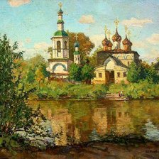 Схема вышивки «Церковь»