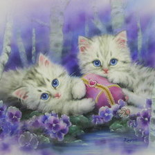 Схема вышивки «Две подружки»