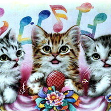 Схема вышивки «Музыкальное трио»