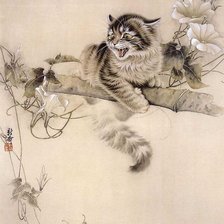 Схема вышивки «кот»