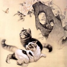 Схема вышивки «кот1»