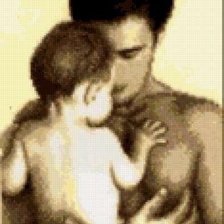 Схема вышивки «Папа и малышка»