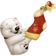 Схема вышивки «Фея и мишутка»