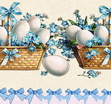 Схема вышивки «Бордюр для пасхального полотенца»