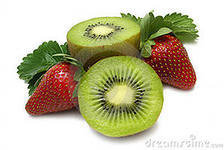 Схема вышивки «киви и клубника»