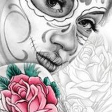 Схема вышивки «Маска Хелуина»