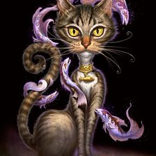 Схема вышивки «Кошка»