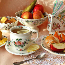 Схема вышивки «Утренний чай»