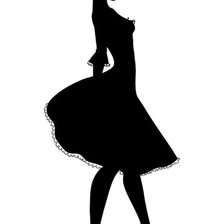 Схема вышивки «Девушка»