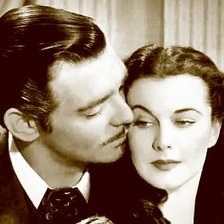 Схема вышивки «Скарлет О'Хара и Ретт Батлер»