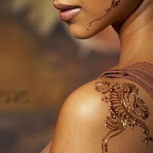 Схема вышивки «Шоколадная красотка»