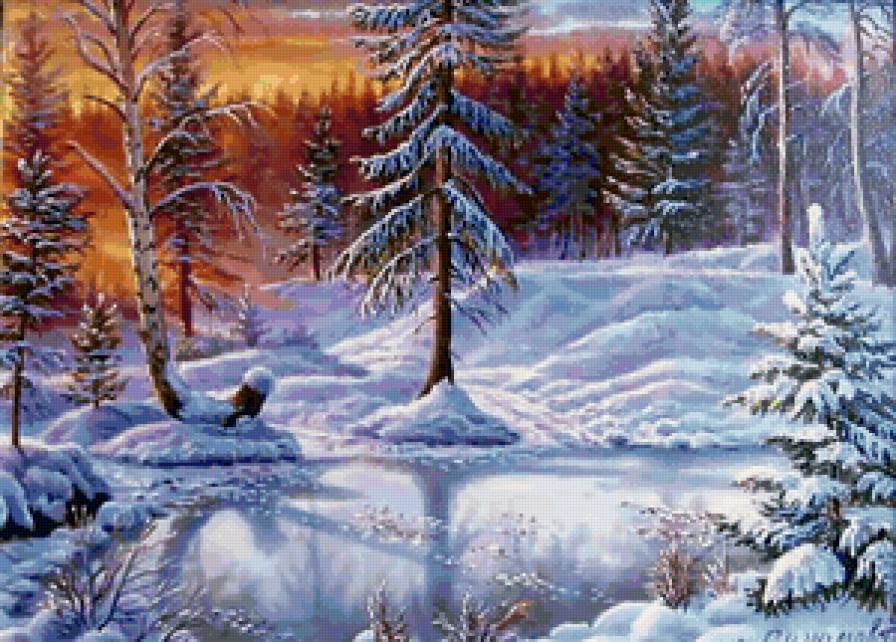 красивые закаты - пейзажи - предпросмотр