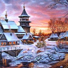 Схема вышивки «красивые закаты»